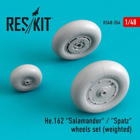 ResKit ResKit 1/48 He.162 "Salamander" / "Spatz" wheels set (weighted)