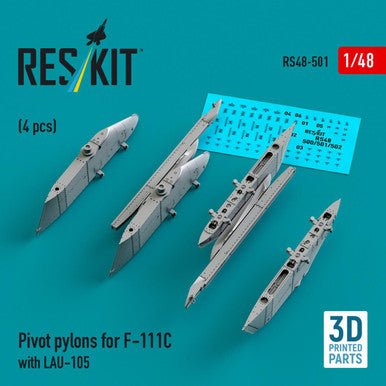 ResKit ResKit 1/48 Pivot pylons for F-111C with LAU-105 (4 pcs) (RS48-0501)