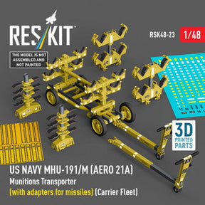 ResKit ResKit 1/48 US NAVY MHU-191/M (AERO 21A) Munitions Transporter (with adapters for missiles)