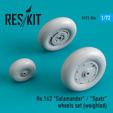 ResKit ResKit 1/72 He.162 "Salamander" / "Spatz" wheels set (weighted)