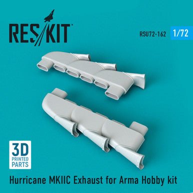 ResKit ResKit 1/72 Hurricane MKIIC exhaust for Arma Hobby kit (1/72)