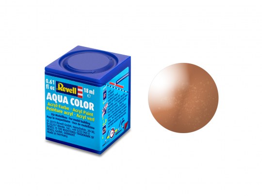 Revell 36193 18ml Bottle Acrylic Aqua Color Paint - Copper Metallic