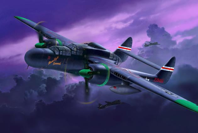 Revell Germany MODEL AIRPLANES Revell Germany 1/48 P61A/B Black Widow Fighter Kit