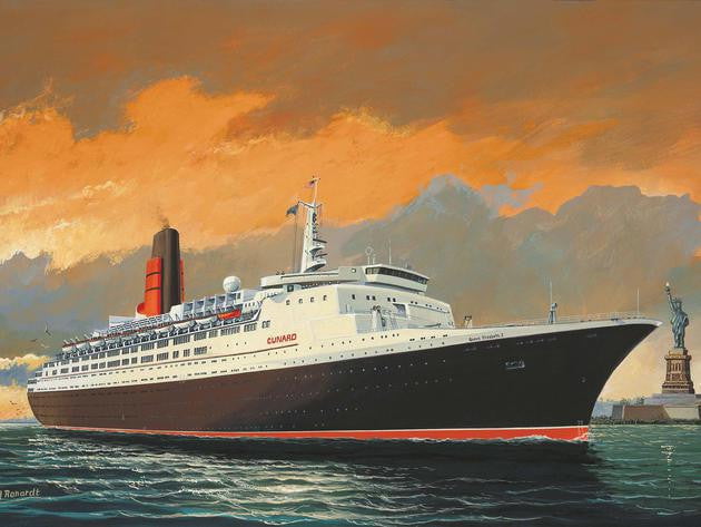 Revell Germany MODEL SHIPS Revell Germany 1/1200 Queen Elizabeth II Ocean Liner Kit