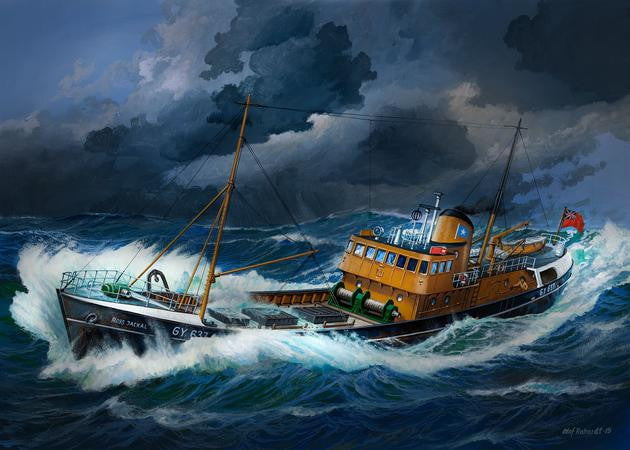 Revell Germany MODEL SHIPS Revell Germany 1/142 Northsea Fishing Trawler Boat Kit