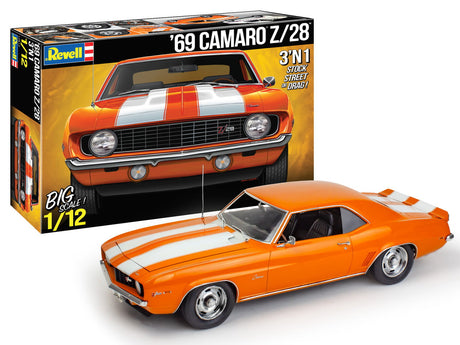 Revell-Monogram MODEL CARS Revell-Monogram 1/12 1969 Camaro Z28 (3 in 1) Kit