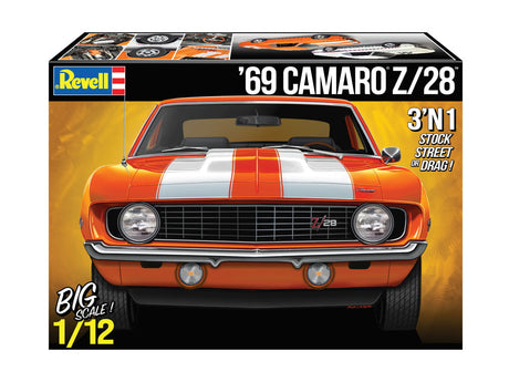 Revell-Monogram MODEL CARS Revell-Monogram 1/12 1969 Camaro Z28 (3 in 1) Kit