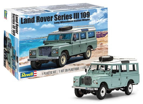 Revell-Monogram MODEL CARS Revell-Monogram 1/24 Land Rover Series III LWB Wagon w/Roof Rack (New Tool) Kit