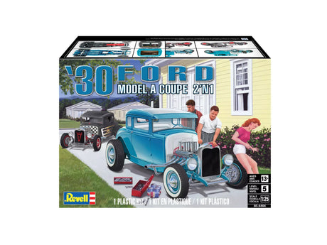 Revell-Monogram MODEL CARS Revell Monogram 1/25 1930 Ford A Coupe (2 in 1) Kit