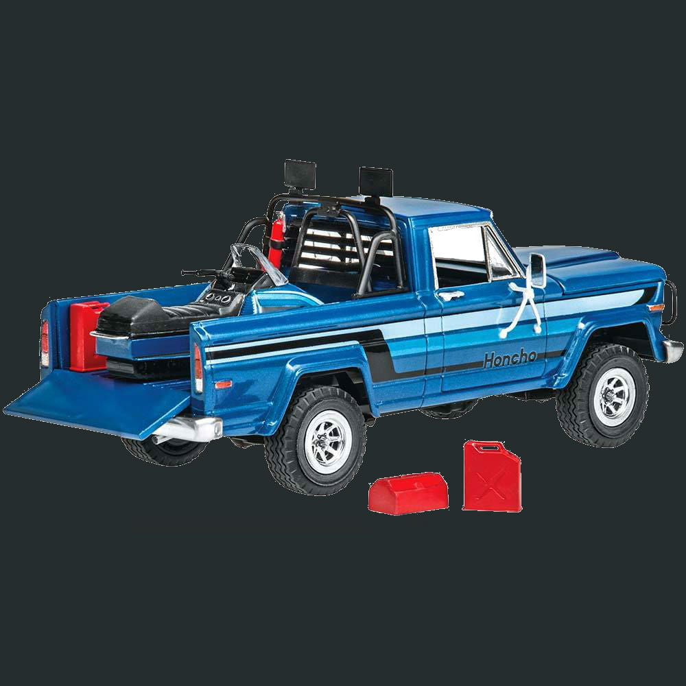 Revell-Monogram MODEL CARS Revell-Monogram Model Cars 1/25 1980 Ice Patrol Honcho Jeep w/Snowmobile Kit