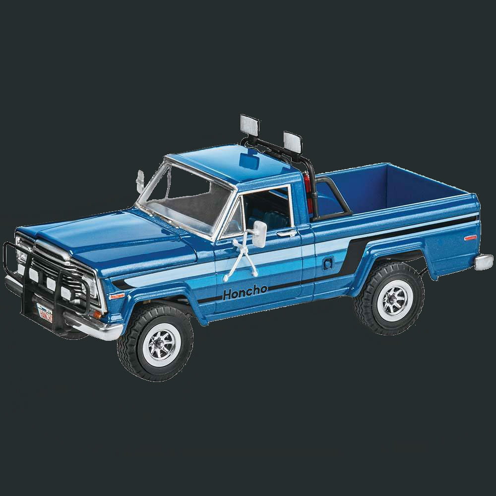 Revell-Monogram MODEL CARS Revell-Monogram Model Cars 1/25 1980 Ice Patrol Honcho Jeep w/Snowmobile Kit