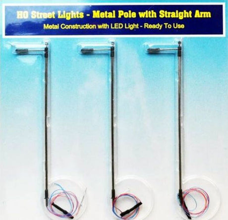 Rock Island Hobby Rock Island Hobby RIH-012101 HO Street Light with vertical pole and single arm 012101