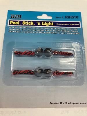 Rock Island Hobby Rock Island Hobby RIH510 Peel Stick Light 4 Pieces 510
