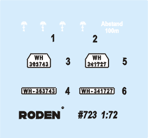 Roden MILITARY MODELS Roden 1/72 Opel Blitz 3.6-47 Stabswagen Omnibus Kit