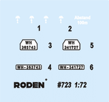 Roden MILITARY MODELS Roden 1/72 Opel Blitz 3.6-47 Stabswagen Omnibus Kit