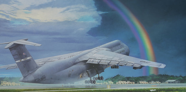 Roden MODEL AIRCRAFT Roden 1/144 C5B Galaxy Military Transport Aircraft Kit
