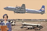 Roden MODEL AIRPLANES Roden 1/144 DC7C Royal Dutch Airliner Kit