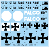 Roden MODEL AIRPLANES Roden 1/72 Albatros D II Oeffag s53 German BiPlane Fighter Kit