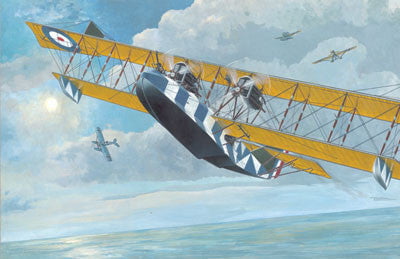 Roden MODEL AIRPLANES Roden 1/72 Felixstowe F2A (Late) Flying Boat BiPlane Kit