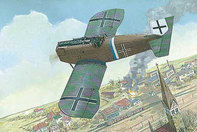 Roden MODEL AIRPLANES Roden 1/72 Junkers D I Late German Fighter Kit