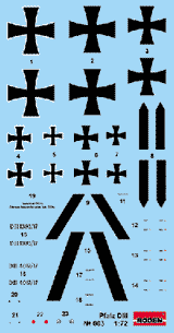 Roden MODEL AIRPLANES Roden 1/72 Pfalz D III WWI Aircraft Kit