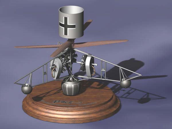 Roden MODEL AIRPLANES Roden 1/72 PKZ2 Tethered Helicopter Kit