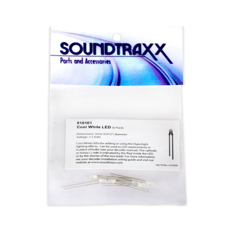 Soundtraxx Soundtraxx 3mm LED 6-pack, Cool-White - 810161
