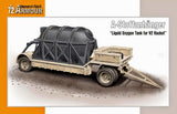 Special Hobby MILITARY MODELS Special Hobby Military 1/72 Liquid Oxygen Tank on Flatbed Trailer for V2 Rocket Kit