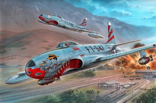 Special Hobby MODEL AIRPLANES Special Hobby Aircraft 1/32 F80C Shooting Star Jet Fighter over Korea Kit
