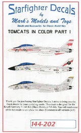 Starfighter Decals DECALS Starfighter Decals 1/144 Tomcats in Color Pt.1 for RVL