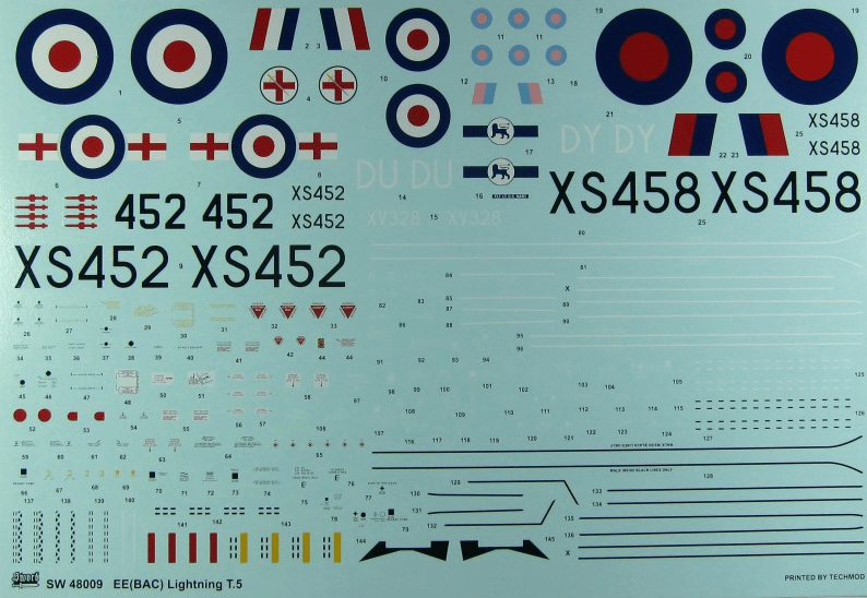 Sword MODEL AIRPLANES Sword Aircraft 1/48 EE Lightning T Mk 5 Fighter Kit
