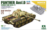 Takom MILITARY MODEL Takom 1/35 WWII Panther Ausf D Early/Mid Production SdKfz 171 Tank w/Full Interior (2 in 1) Kit