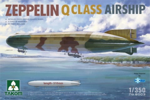 Takom MODEL AIRPLANE Takom 1/350 Zeppelin Q Class Airship Kit
