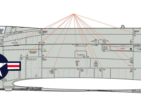 Tamiya DECALS Tamiya 1/48 F4 Phantom II Access Door Decal Set A