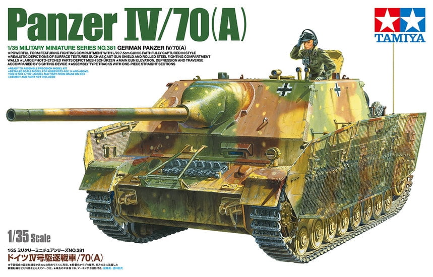 Tamiya MILITARY MODEL Tamiya 1/35 German Panzer IV/70(A) Tank Kit