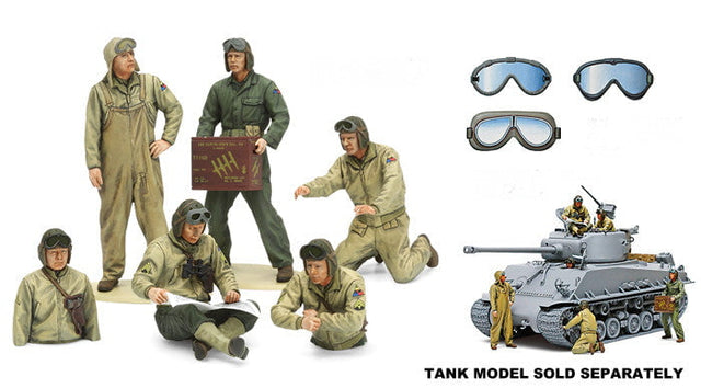 Tamiya MILITARY MODEL Tamiya 1/35 US Tank Crew European Theater (New Tool) Kit