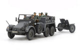 Tamiya MILITARY MODEL Tamiya 1/48 German 6x4 Kfz69 Towing Truck w/3.7cm Pak Gun Kit