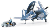 Tamiya MODEL AIRPLANES Tamiya 1/48 F4U1D Corsair w/Moto Tug Kit