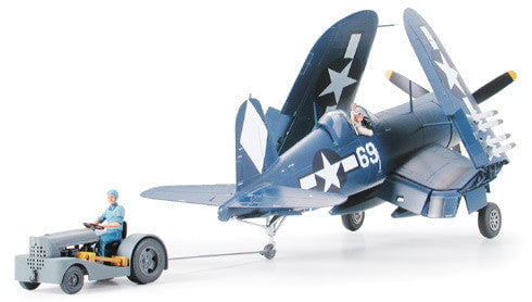Tamiya MODEL AIRPLANES Tamiya 1/48 F4U1D Corsair w/Moto Tug Kit