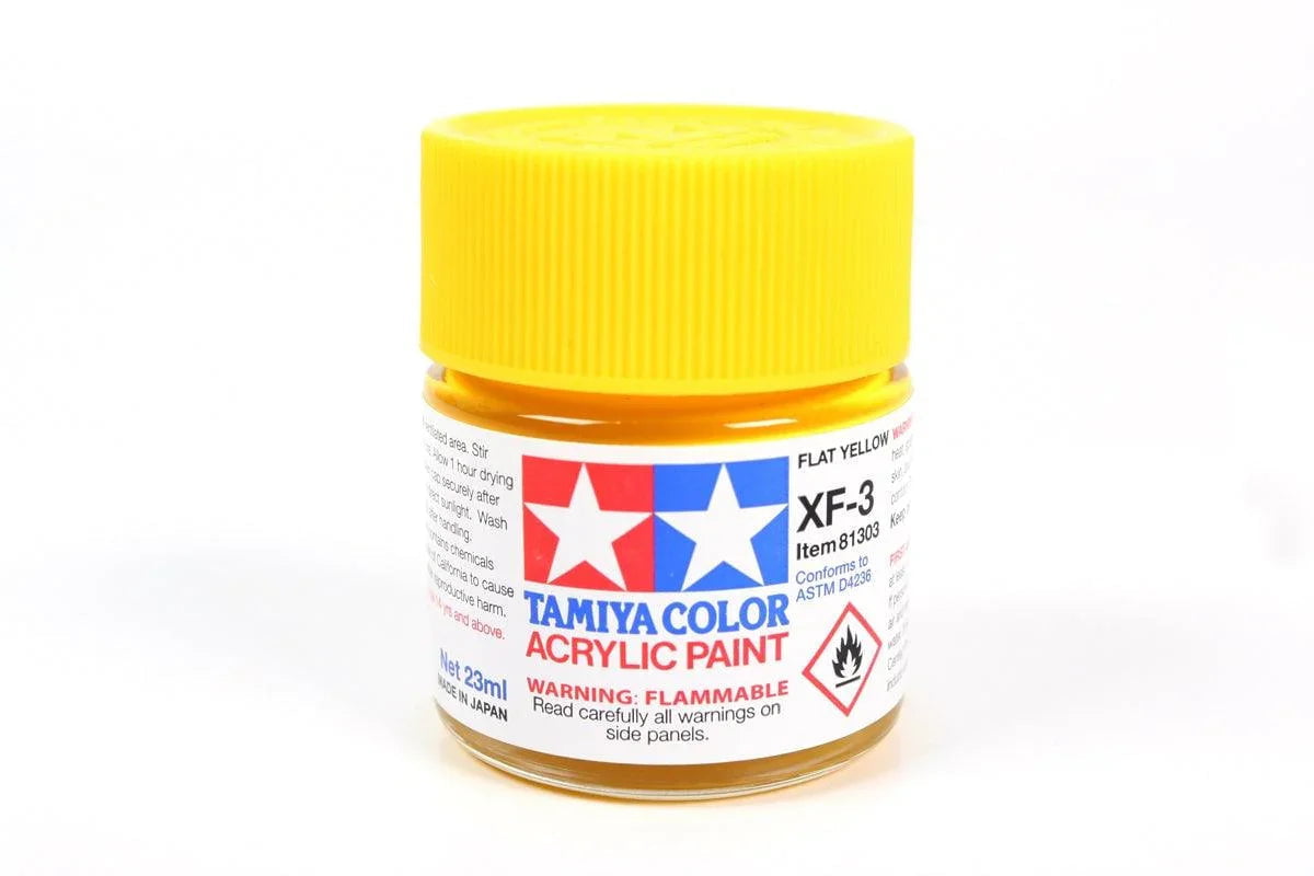 Tamiya Paint Tamiya 81303 XF-3 Flat Yellow Acrylic Paint 23ml