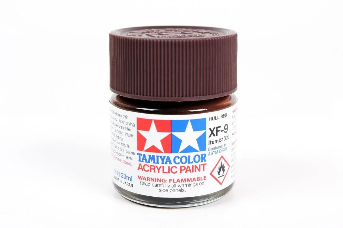 Tamiya Paint Tamiya 81309 XF-9 Hull Red Acrylic Paint 23ml