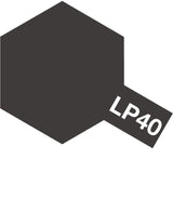 Tamiya Tamiya Hobby Paint Tamiya LP-40  Lacquer Metallic Black 10ml