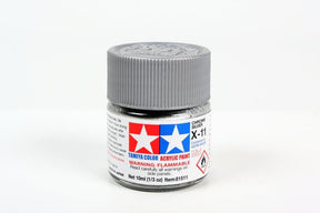 Tamiya Tamiya Hobby Paint Tamiya X-11 Mini  Acrylic Chrome Silver 10ml