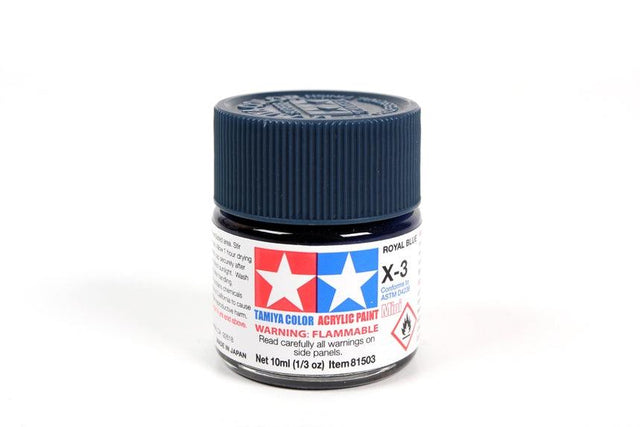 Tamiya Tamiya Hobby Paint Tamiya X-3 Mini  Acrylic Royal Blue 10ml
