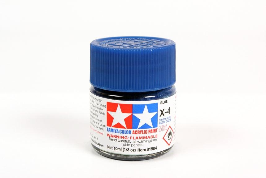 Tamiya Tamiya Hobby Paint Tamiya X-4 Mini  Acrylic Blue 10ml