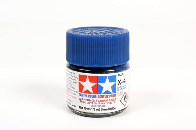Tamiya Tamiya Hobby Paint Tamiya X-4 Mini  Acrylic Blue 10ml