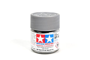 Tamiya Tamiya Hobby Paint Tamiya XF-16 Mini  Acrylic Flat Aluminum 10ml
