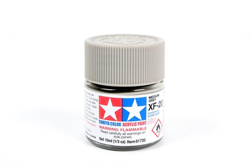 Tamiya Tamiya Hobby Paint Tamiya XF-20 Mini  Acrylic Medium Gray 10ml