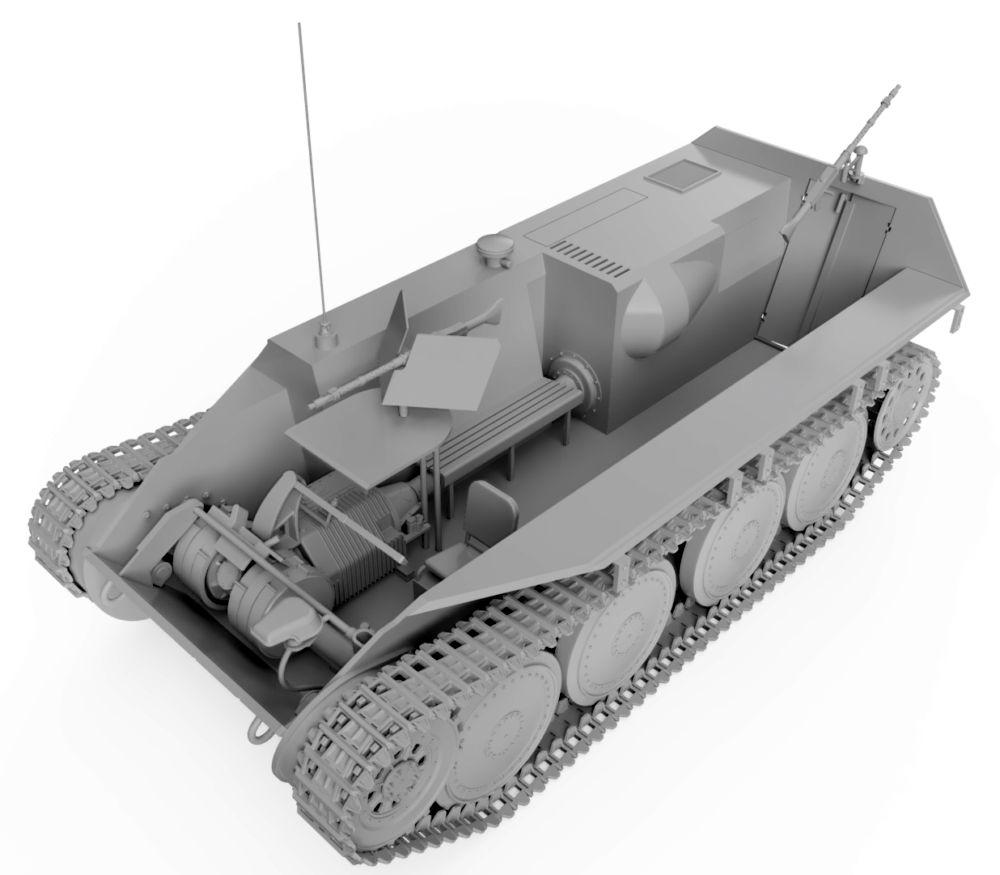 Thunder Model MILITARY MODEL Thunder Models 1/35 WWII German Katzchen Armored Personnel Carrier (New Tool) Kit