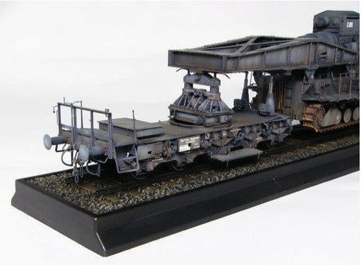 Trumpeter MILITARY MODEL Trumpeter 1/35 Morser Karl-Gerat 040/041 on Railway Transport Carrier Initial Version Kit